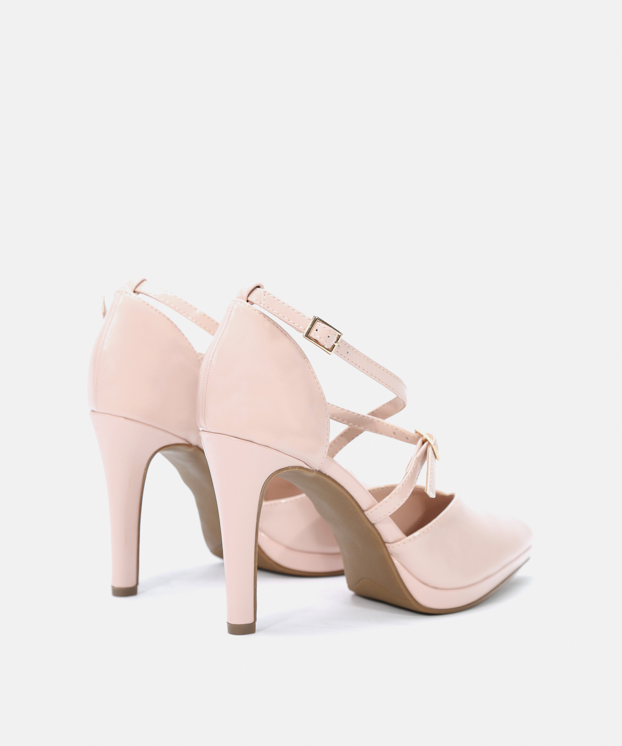 Sapatos salto tiras cruzadas image number null